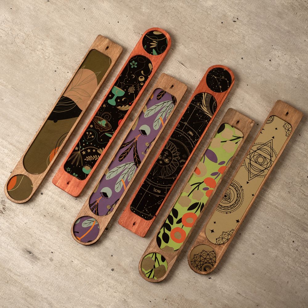 Wood Incense Holder